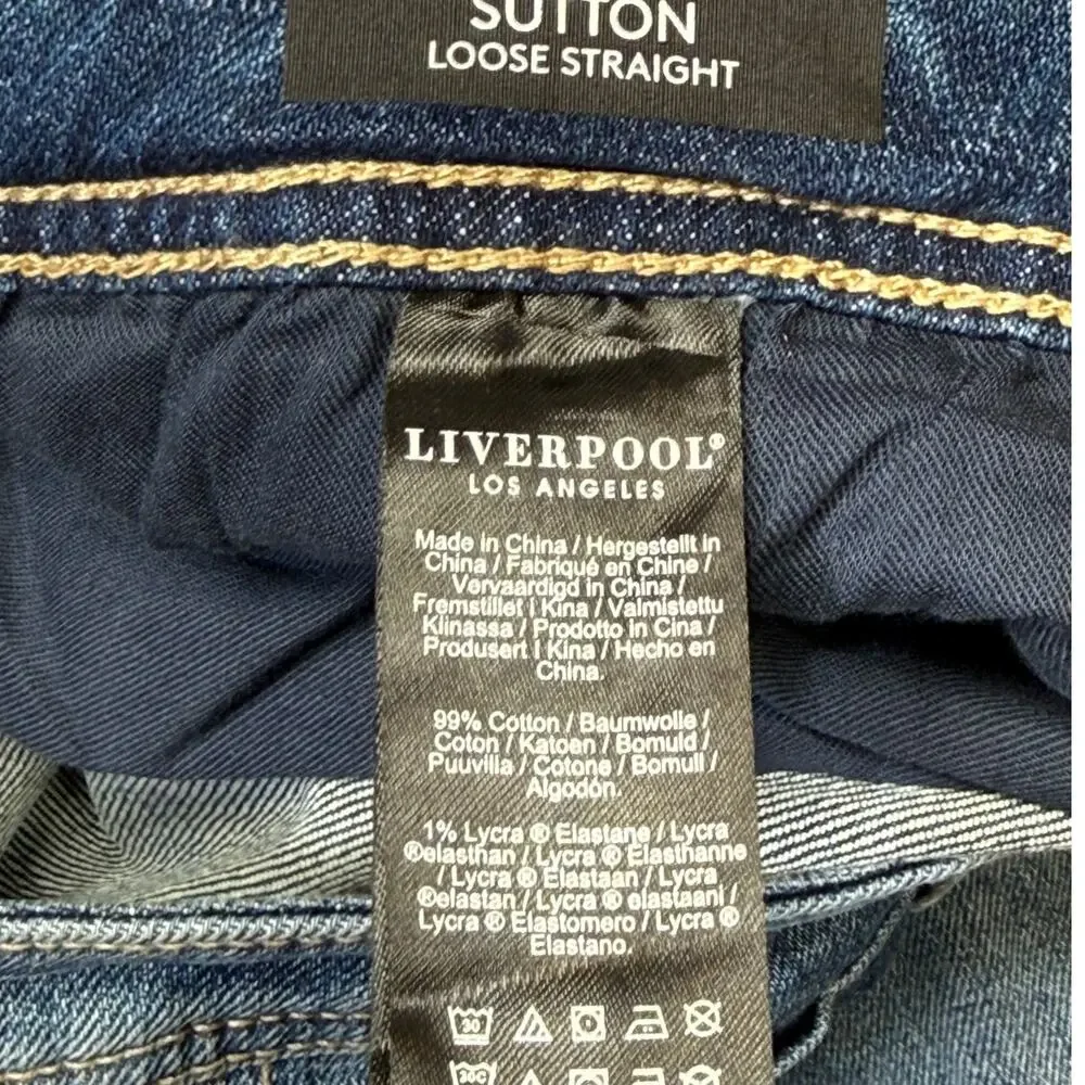 Liverpool Los Angeles 34x32 zip